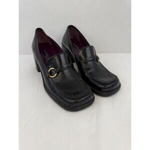 VTG Y2K Kenneth Cole Mary Jane Pumps Leather Whimsigoth Made In Italy Size 6B